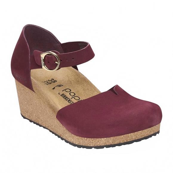 NEW BIRKENSTOCK women's mary ring-buckle narrow sandal in zinfandel - Picture 1 of 4